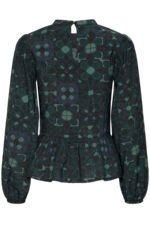 Μπλούζα ICHI με Σούρες και Floral Print - Image 2