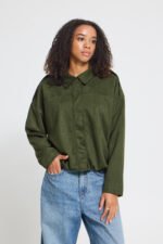 Χακί Πράσινο Casual Jacket ICHI