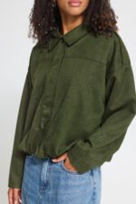 Χακί Πράσινο Casual Jacket ICHI - Image 2
