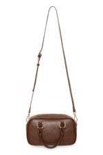 Καφέ Crossbody Τσάντα με Χερούλια ICHI