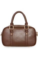 Καφέ Crossbody Τσάντα με Χερούλια ICHI - Image 2