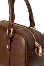 Καφέ Crossbody Τσάντα με Χερούλια ICHI - Image 3
