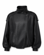 Lumina Μαύρο Oversized Jacket Δερματίνη - Image 3