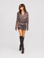 Mini Κρουαζέ Φόρεμα Animal Print