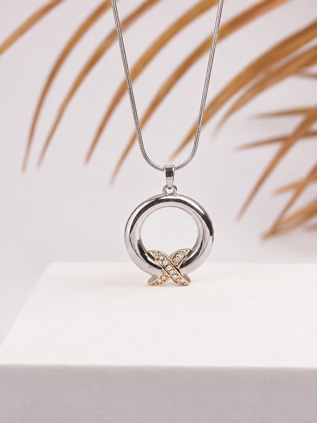 STJW16-1 Two Tone Timeless Κολιέ Stainless Steel - Image 1