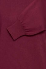 Ichi Λεπτό Πλεκτό Top με Boat Neck – Bordeaux - Image 3